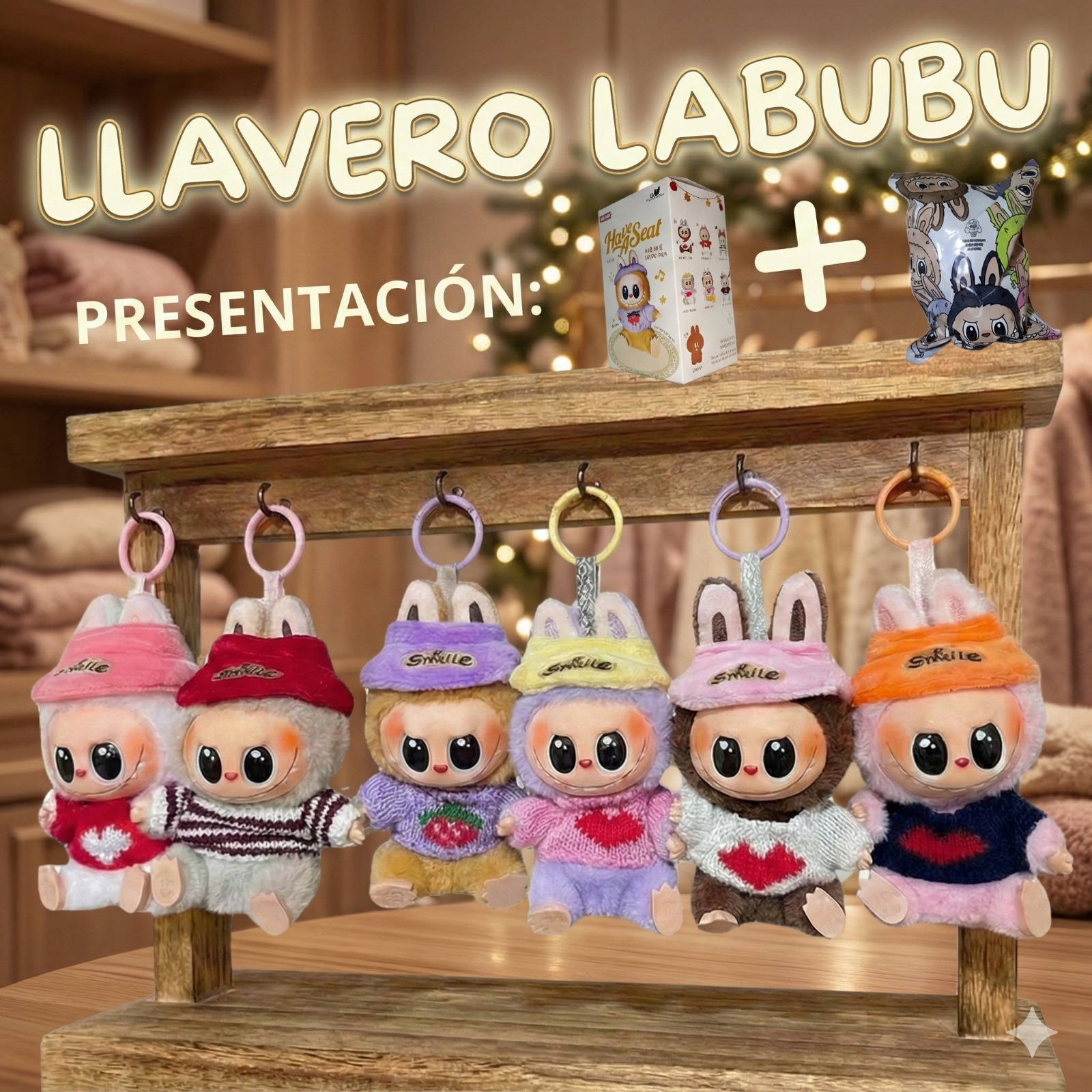 Llavero Labubu - Modelo Smile