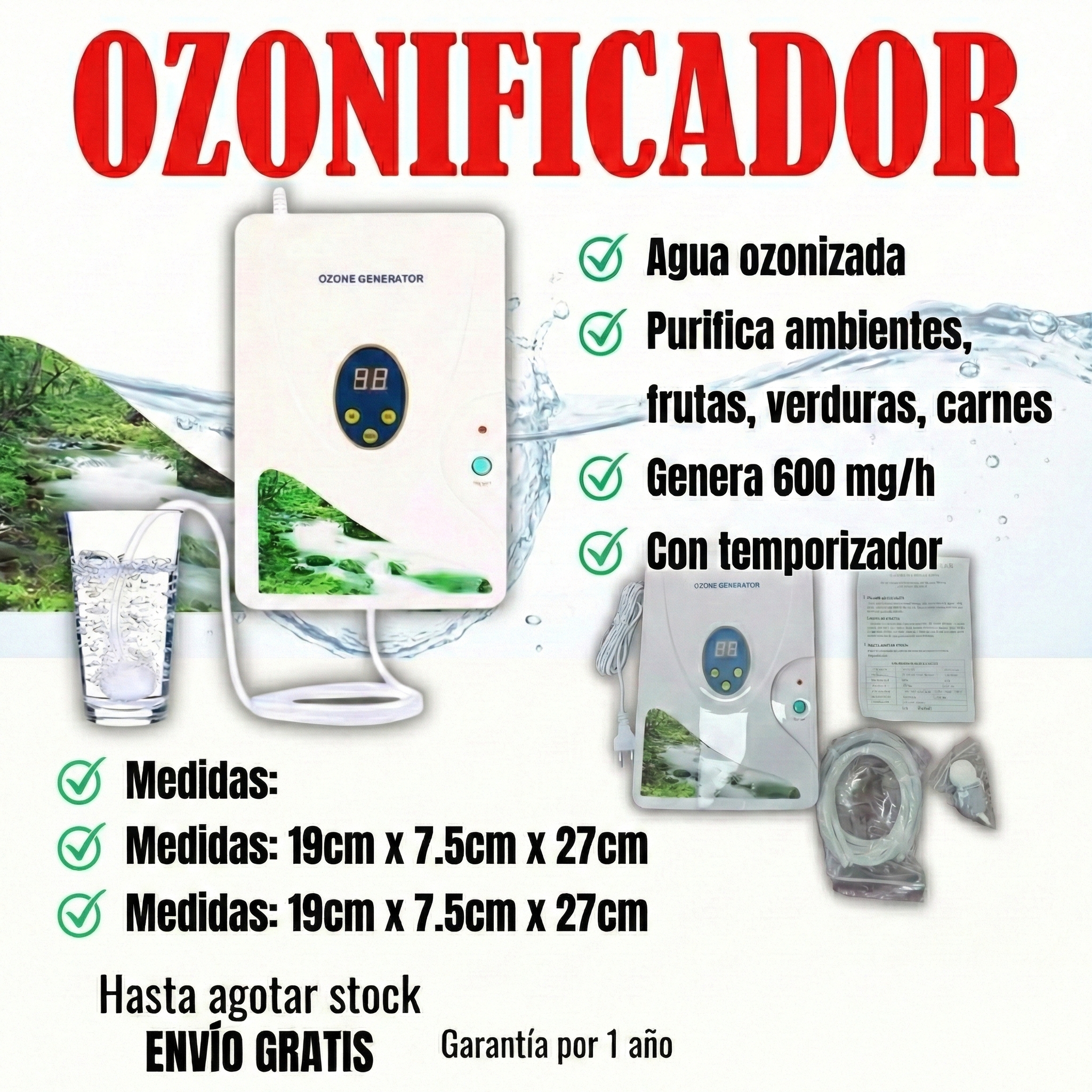 Ozonificador Portatil